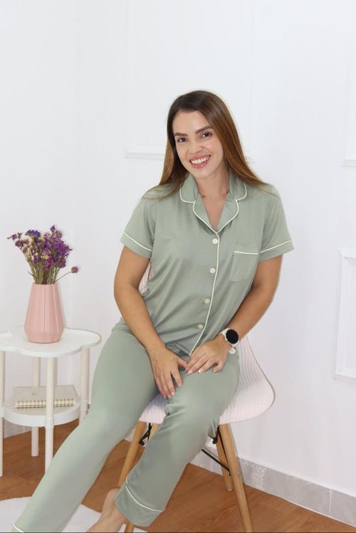 ALANA Pistacho Pantalón - Vista 1