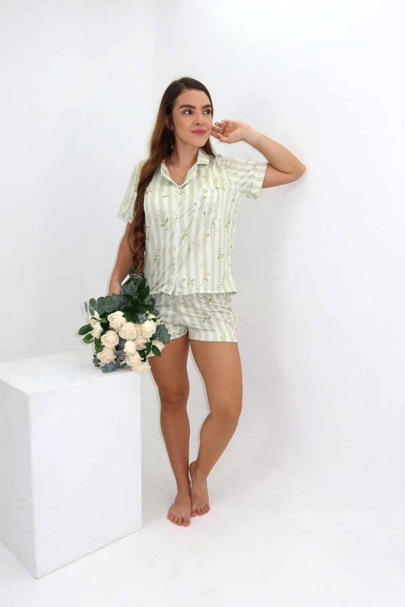 Floral Verde Short - Vista 4